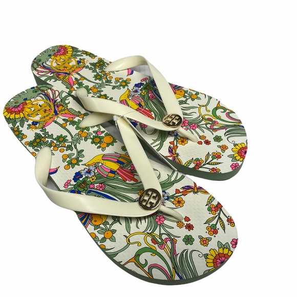 Tory Burch Floral Sandals - Multicolor - Picture 2 of 9